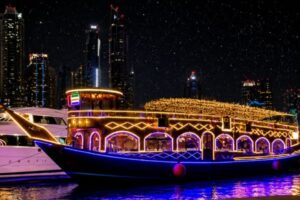 Sunset Dhow Cruise Dubai Creek Al Seef – Sunset & Dinner Cruise With Tanoura show