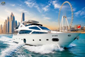 2 Hour Luxury Yacht Tour Dubai Harbour Marina with BBQ – Cruise & Skyline Views