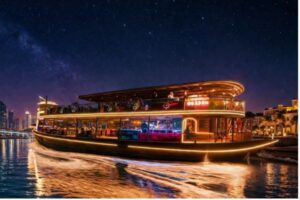 Al Faris Luxury Dubai Canal Dinner Cruise 2026 – Live Saxophone & Downtown Views With Unlimited Drinks