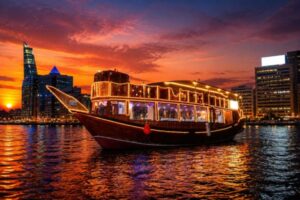 Basic Dhow Cruise Creek Deal 2026 with Buffet Dinner And Tanoura Show