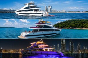 3 Hour Superyacht Tri-Deck Cruise Dubai Marina Experience VIP Dining, Premium Drinks & Live DJ