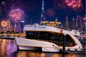 Premium Business Burj Khalifa Cruise NYE with Fireworks 2027 & 5-Star Gala Dinner