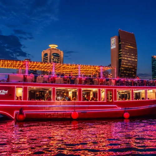 Economy Al Seef Creek cruise Dubai budget dhow dinner