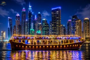 2-Hours Luxury Premium Dinner Cruise Dubai Marina – 5-Star Dinner, Entertainment & Unlimited Drinks