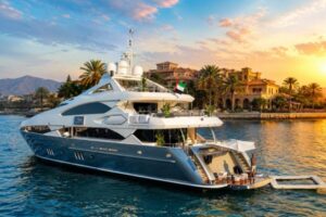 Sunseeker Superyacht Tri-Deck Marina Cruise Dubai Harbour With Dining, Open Bar & Live DJ