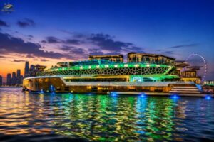 Premium Lotus Mega Yacht Dinner Cruise Marina with Live DJ & Unlimited Drinks