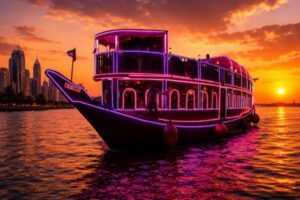 Sunset Dhow Cruise Creek With Buffet Dinner and Tanoura Show