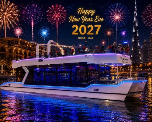 New Year canal cruise Dubai with Burj Khalifa fireworks New Year Canal Cruise Dubai With Burj Khalifa Fireworks