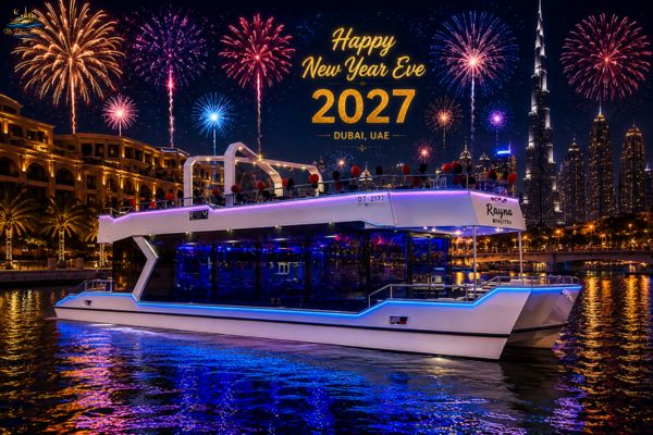 Rawan New Year Canal Cruise - Burj Khalifa Fireworks Dubai New Year 2027