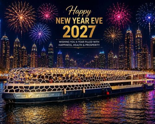 New Year Lotus Royale mega yacht cruise Dubai with fireworks New Year Lotus Royale mega yacht cruise Dubai with fireworks