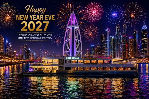 New Year Rose Royale Cruising - 165ft Mega Yacht Dubai New Year 2027